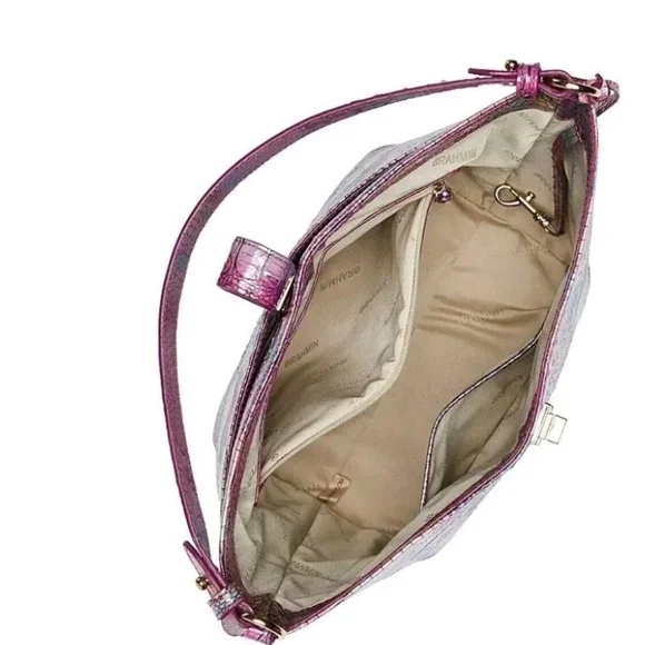 ✨️💜 BRAHMIN Melbourne Ombre shira magical mini  bucket crossbody ✨️💜 - Picture 3 of 8